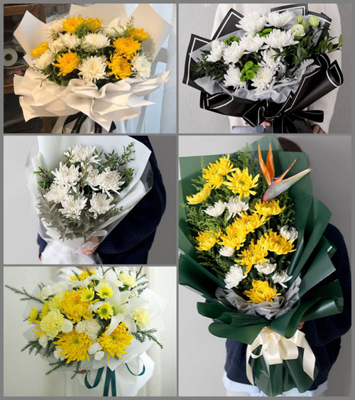 广东江门市恩平市大田镇华南村白事花束代送
